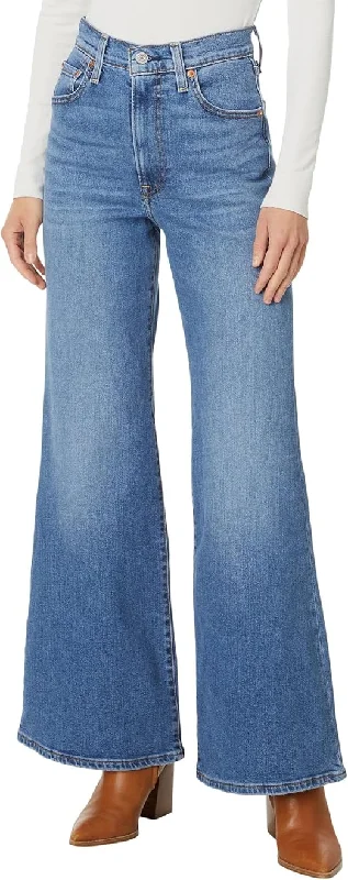 Levi Ribcage Bell Women's Jeans - SO NICE Cozy Wide-Legged Jeans