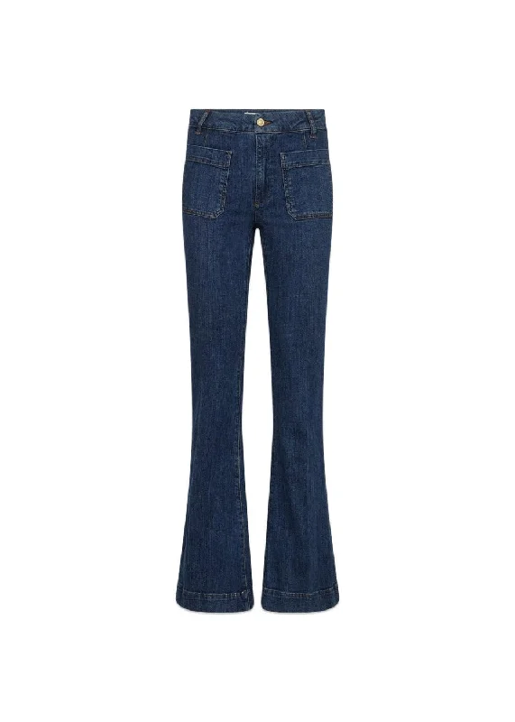 Ann Charlotte Jeans Wash Middark Nottingham - Denim Blue Classic Slim Fit Jeans