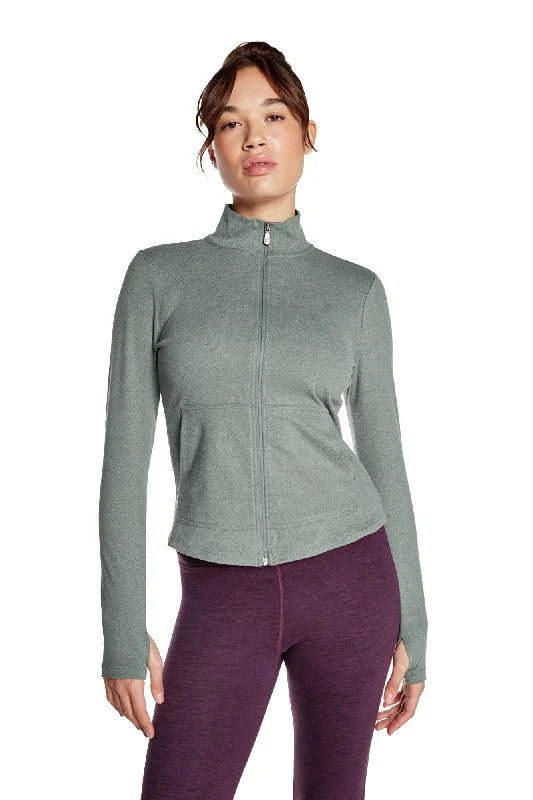 Aspen Lightweight Zip Up Long-Sleeve Sweater Terry Blend Velvet Blend Canvas Blend