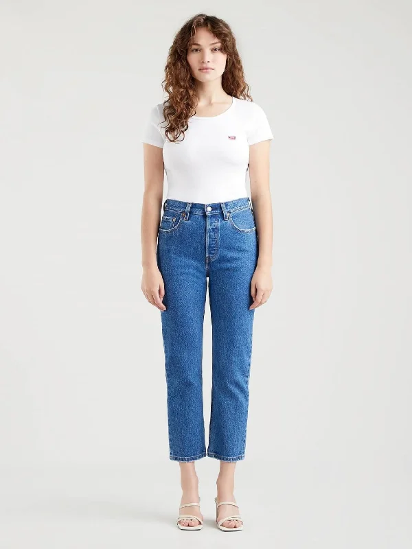 Γυναικείο παντελόνι τζιν 501® Crop Jeans 362000225 | 362000225 Stylish High-Waisted Denim