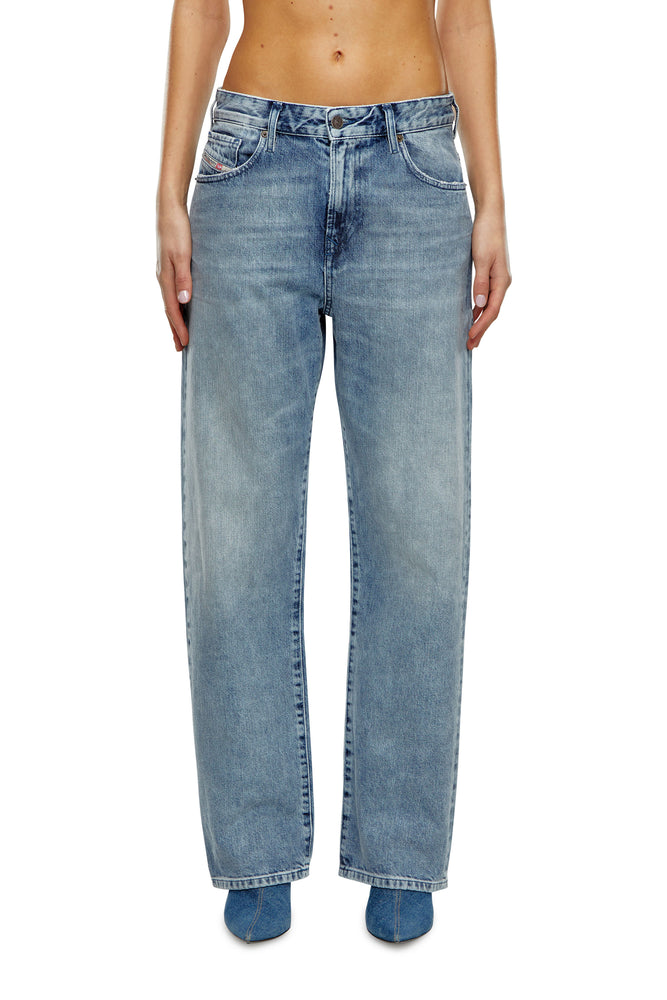 Straight Jeans - 1999 D-Reggy Chic Rip-Detail High-Waist Jeans