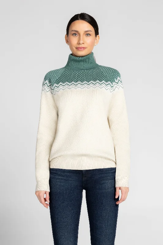 SnowCuddle Après-Ski  Turtleneck Sweater Ribbed Striped Patterned