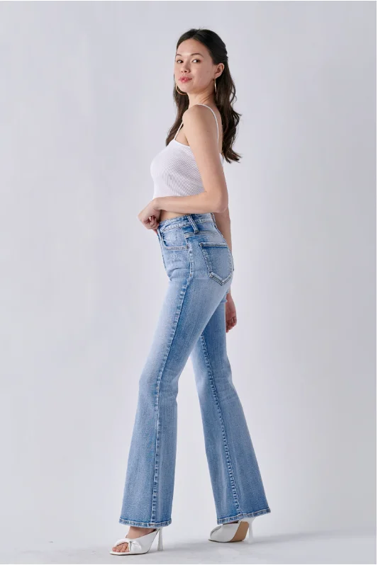 High Rise Super Flare Jean Trendy Classic Fit Jeans