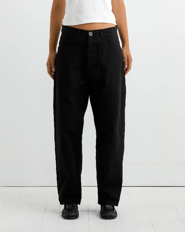 California Wide Pant in Black Comfy High-Waist Jeans