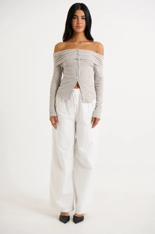 Ren Pant White Relaxed Linen Pants