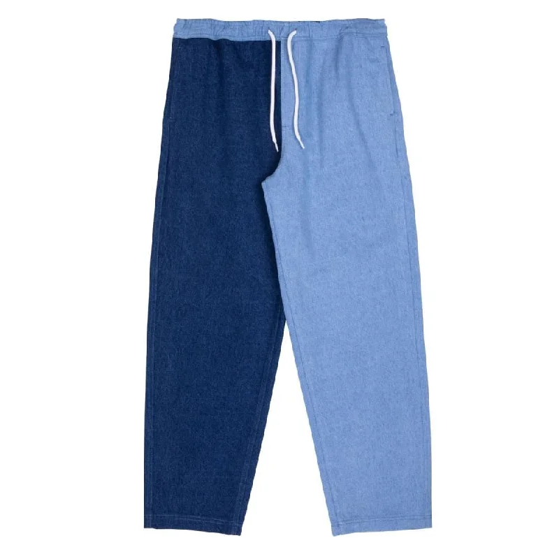 Santa Cruz Womens Pant Opus Dot Balloon Pant - Indigo / Bleach Blue Denim Classic Cropped Pants