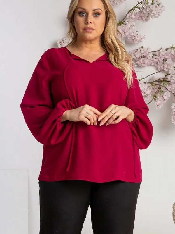 Plus size blouse Karko Double-Layered Blouse