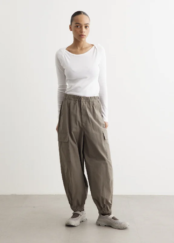 Organic Cotton Cargo Pants Casual Wide Pants