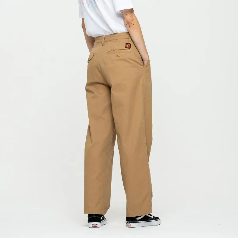 Santa Cruz Womens Pant Nolan Chino - Camel Fashionable Sporty Pants