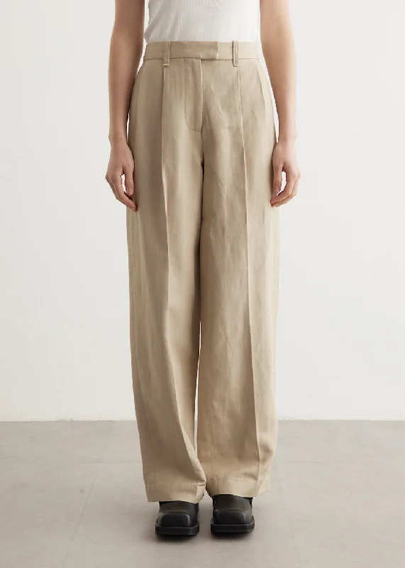 Newman Linen Pants Trendy Tapered Pants