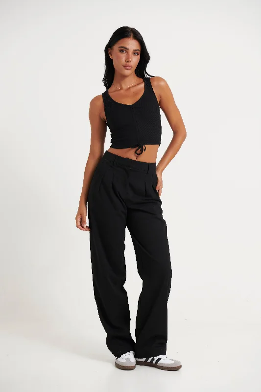 Alexis Pant Black Fashionable Track Pants