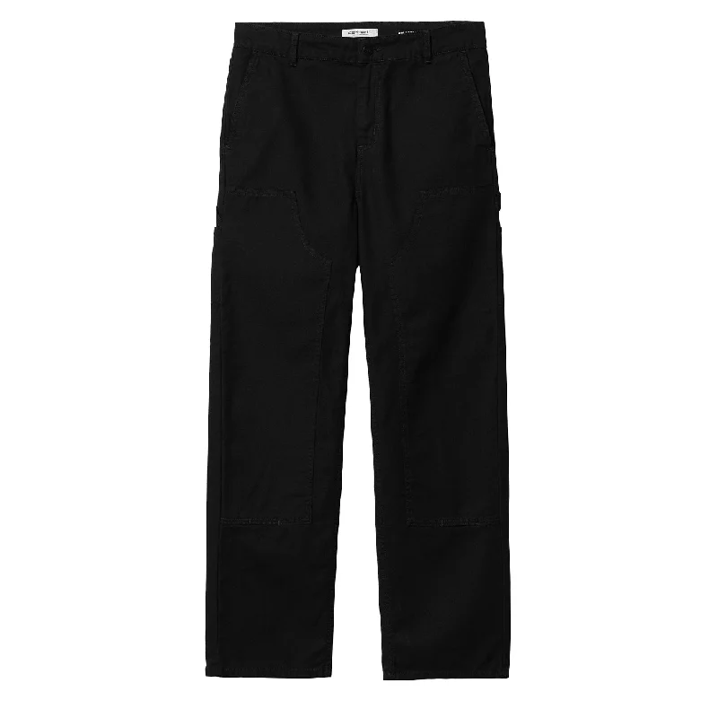 Carhartt WIP Womens Pierce Double Knee Pant Black Soft Sweatpants Style