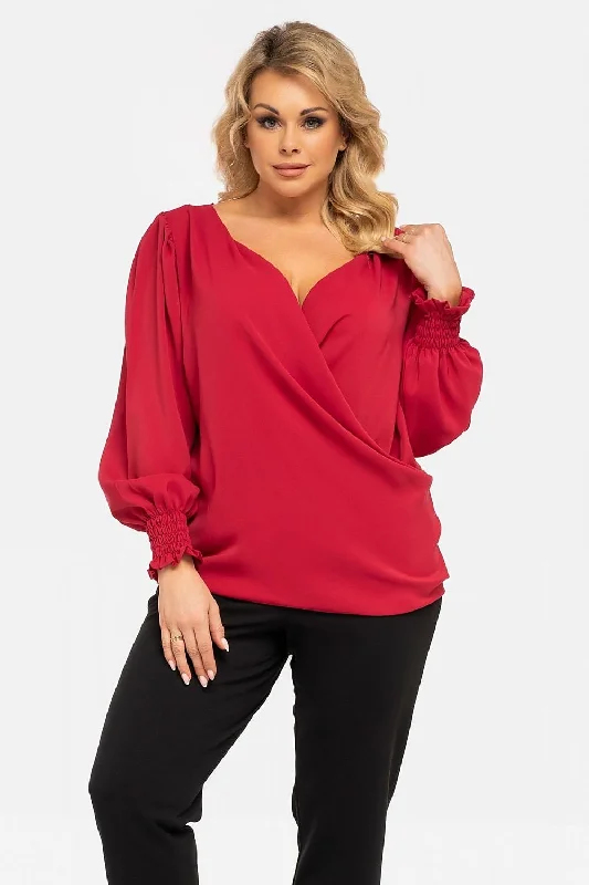 Plus size blouse Karko Side Tie Blouse