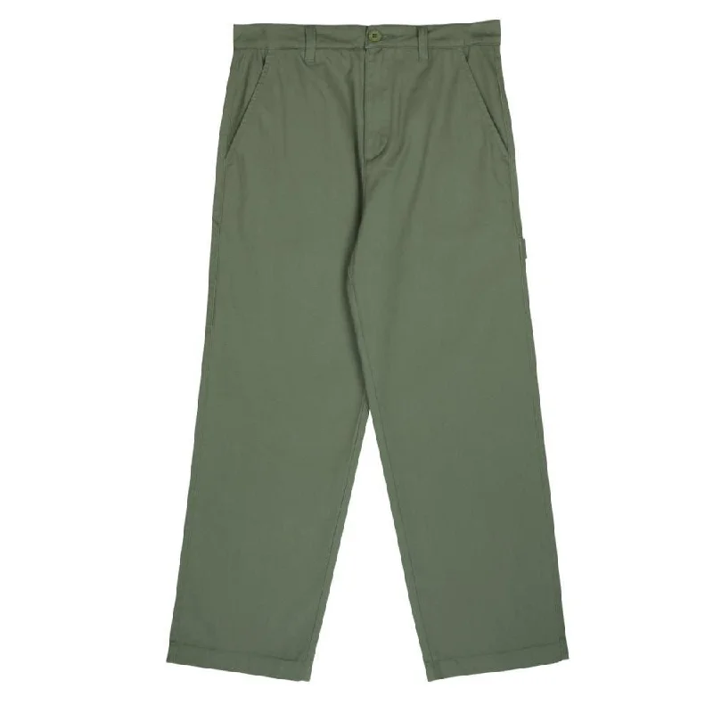 Santa Cruz Womens Pant Nolan Carpenter Pant - Sage Relaxed Linen Pants