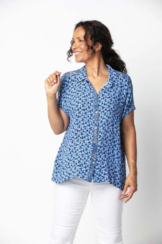 Habitat 34402 Denim Camp Blouse Double-Layered Blouse