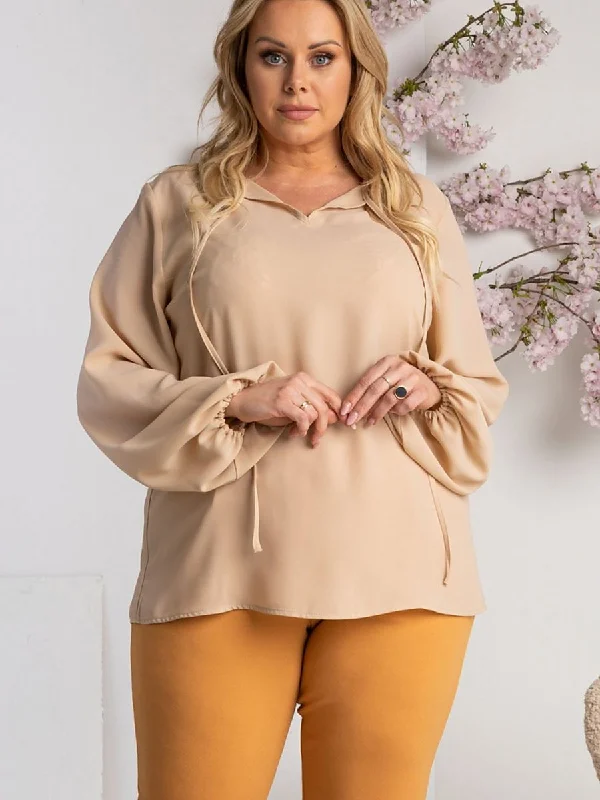 Plus size blouse Karko High Neck Blouse