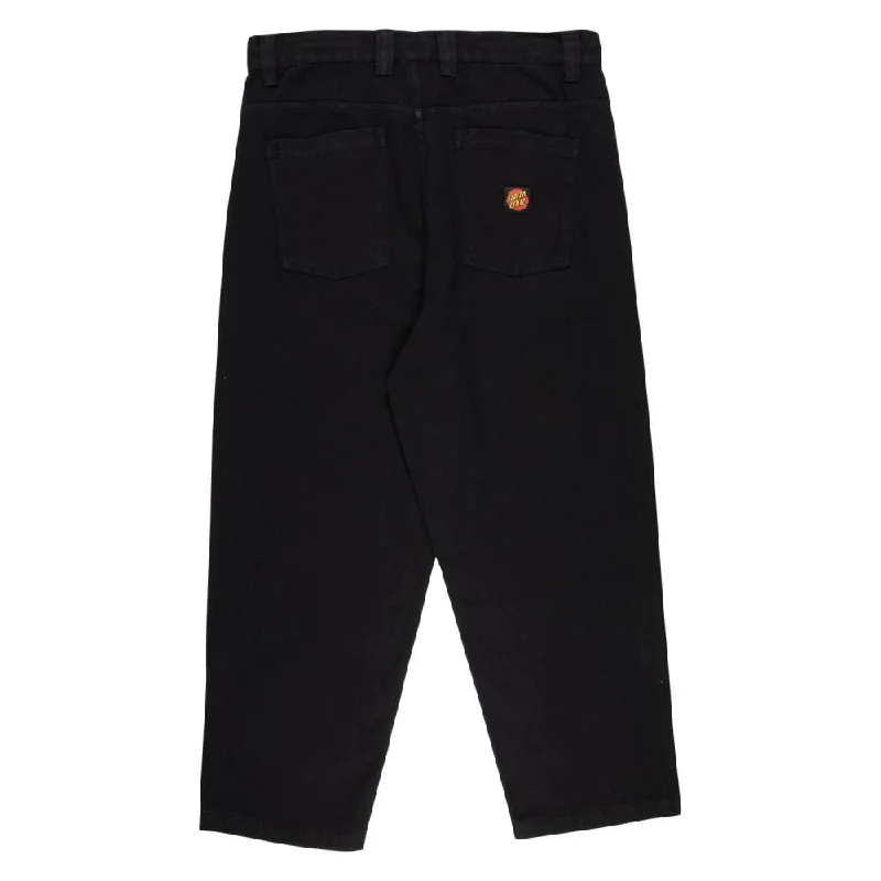 Santa Cruz Pant Big Pants - Black Stylish Elastic Waist Pants