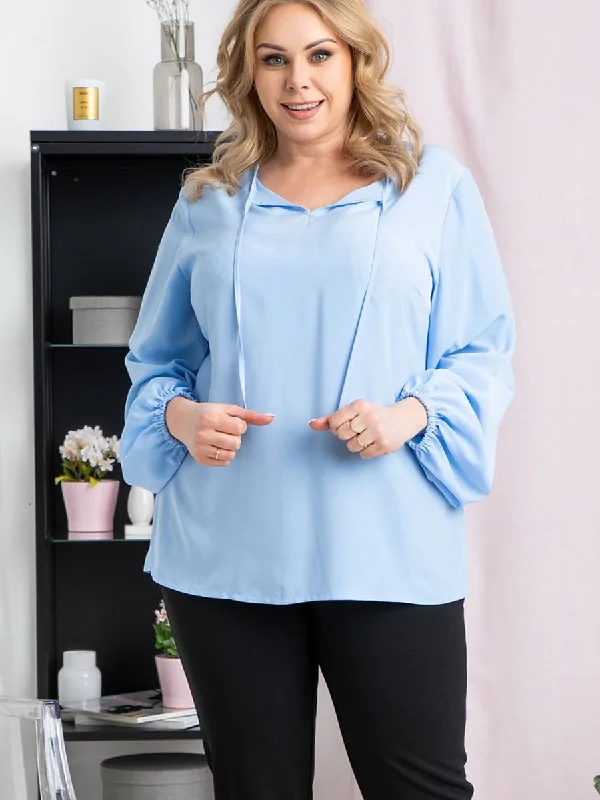 Plus size blouse Karko Oversized Silk Blouse