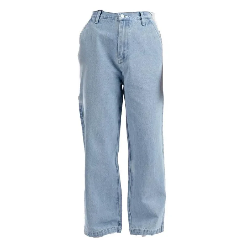 Santa Cruz Womens Pant Nolan Carpenter Pant - Light Blue Denim Soft Stretch Pants