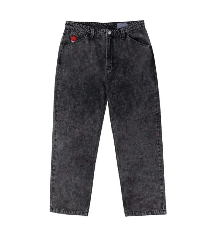 Spitfire Custom Pants Bighead Fill Denim - Black Stone Wash Stylish Casual Pants