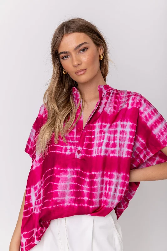 CHICAGO Blouse Pink Relaxed Fit Blouse