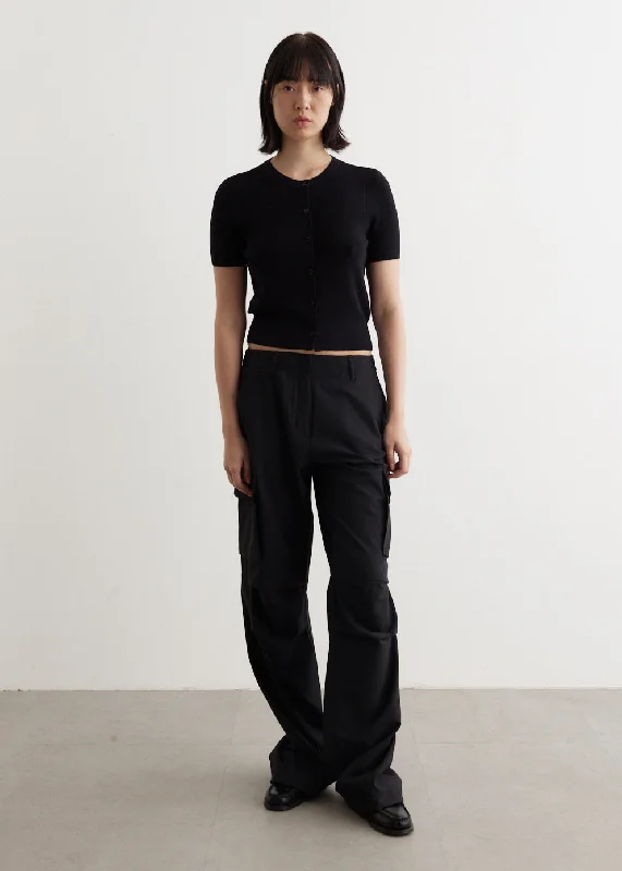 Tailored Wide Leg Cargo Pants Stylish Harem Pants