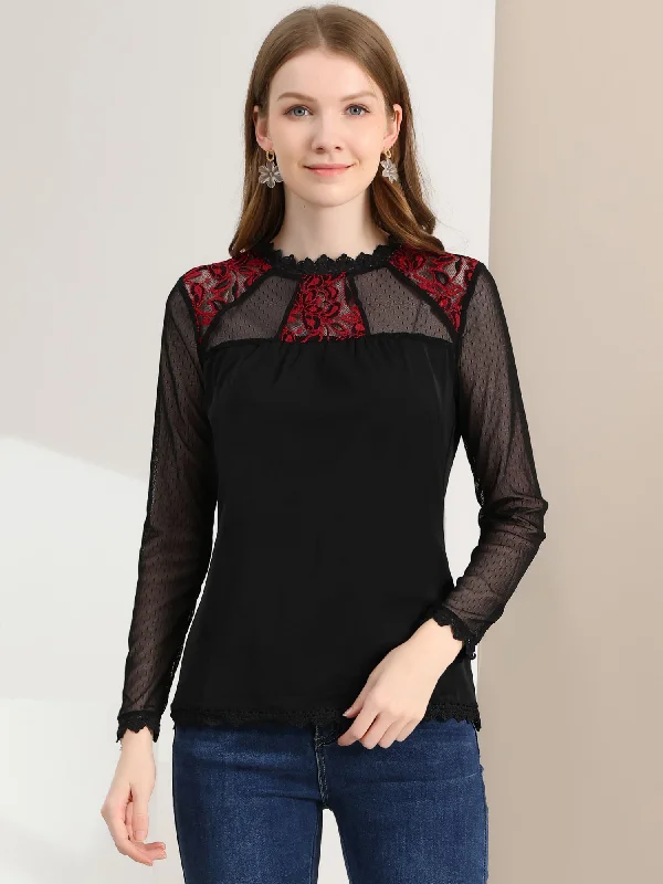 Black-Contrast Lace