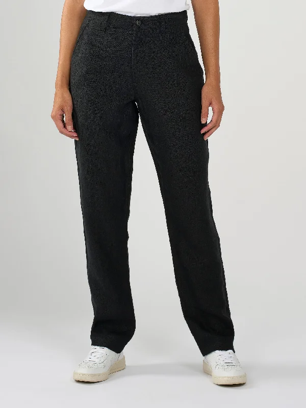 Loose natural linen pants - Black Jet Stylish Harem Pants