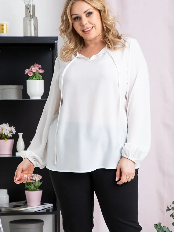 Plus size blouse Karko Chic Off-Shoulder Blouse