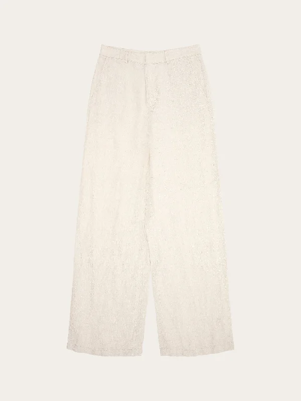 POSEY natural linen pants - Light feather gray Cozy Lounge Pants