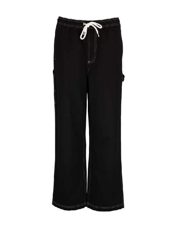 Santa Cruz Womens Pant Coombe Pant - Black / White High-Waist Trousers