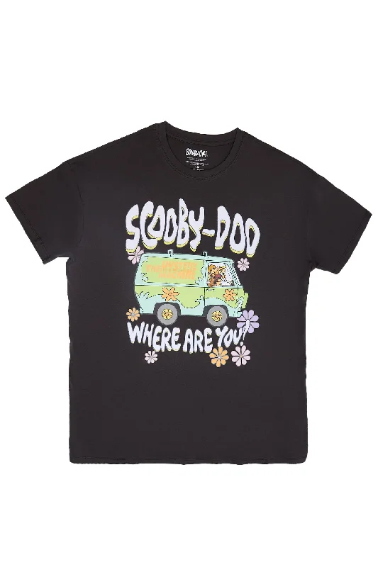 Scooby-Doo Scooby Way Graphic Relaxed Tee Wool Fabric Cashmere Fabric Tweed Fabric