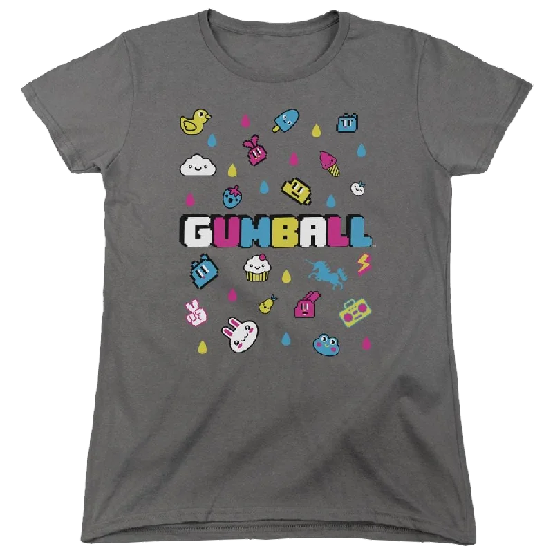 The Amazing World Of Gumball Fun Drops Women's T-Shirt Satin Blend Silk Blend Wool Blend