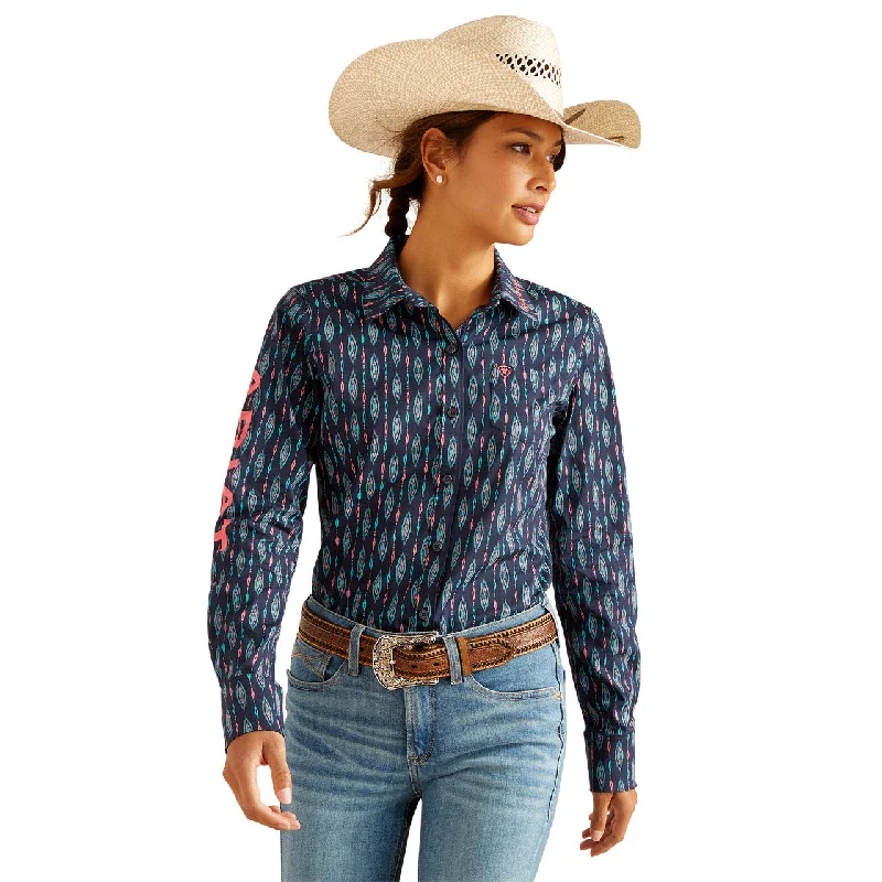 Ariat Womens Kirby Backwoods Ikat Shirt Elegant Classic Vintage