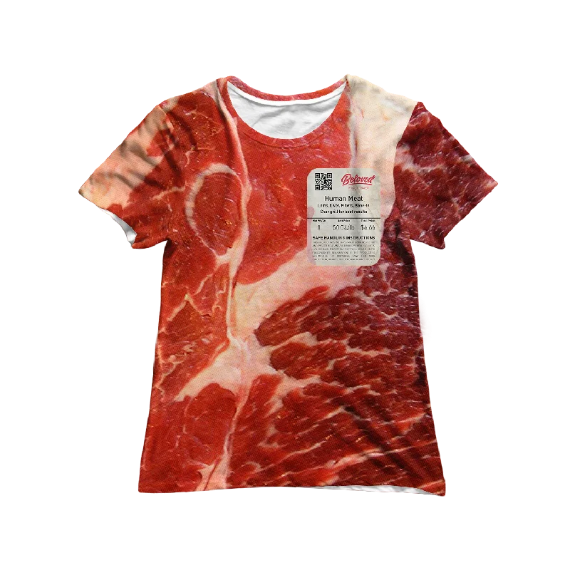 Human Meat Women's Tee Houndstooth Herringbone Solid