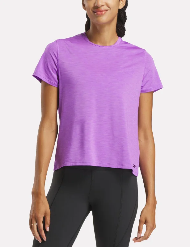 Chill Athletic T-Shirt - Digital Purple Hooded Caped Shawl Collar