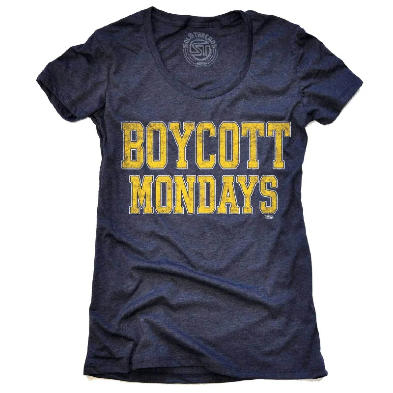 Women's Boycott Mondays T-shirt Casual Formal Business