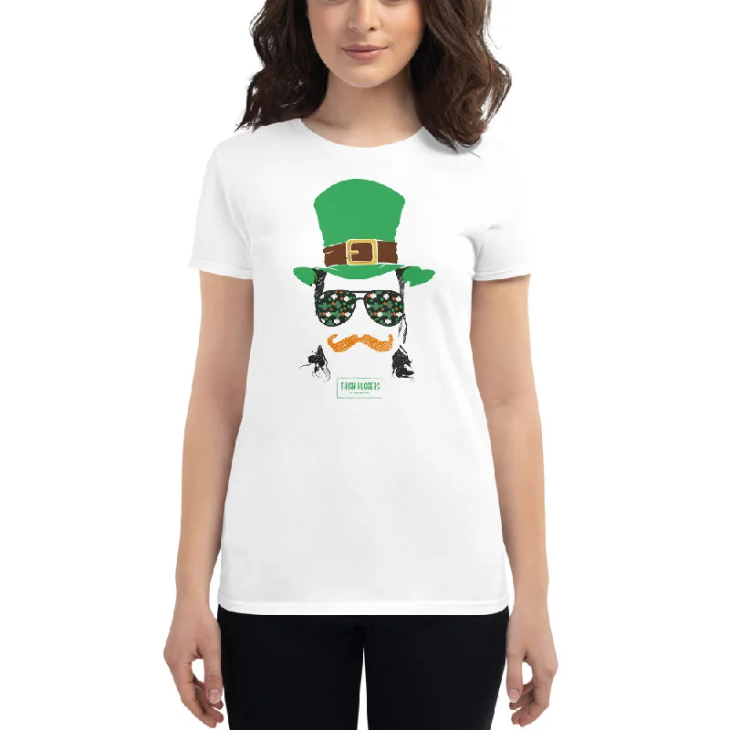 Women's Leprechaun Lance T-shirt Zippered Buttoned Snapped