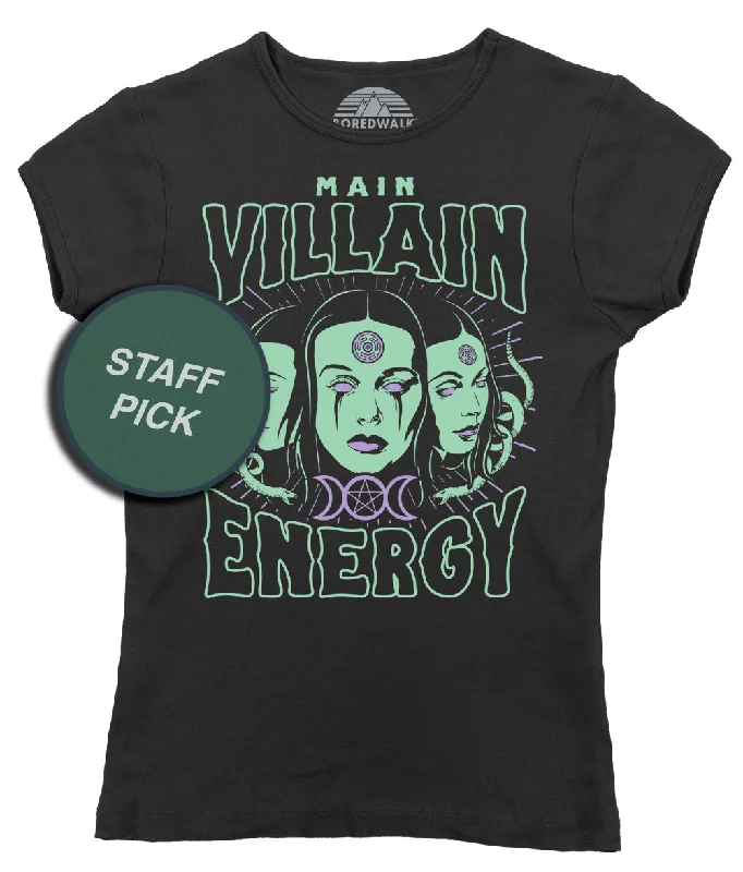 Women's Main Villain Energy Hecate T-Shirt Print Jacquard Patchwork