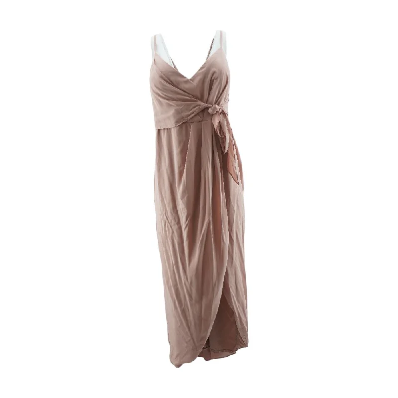 Mauve Solid Maxi Dress Classic Tulle Maxi Dress