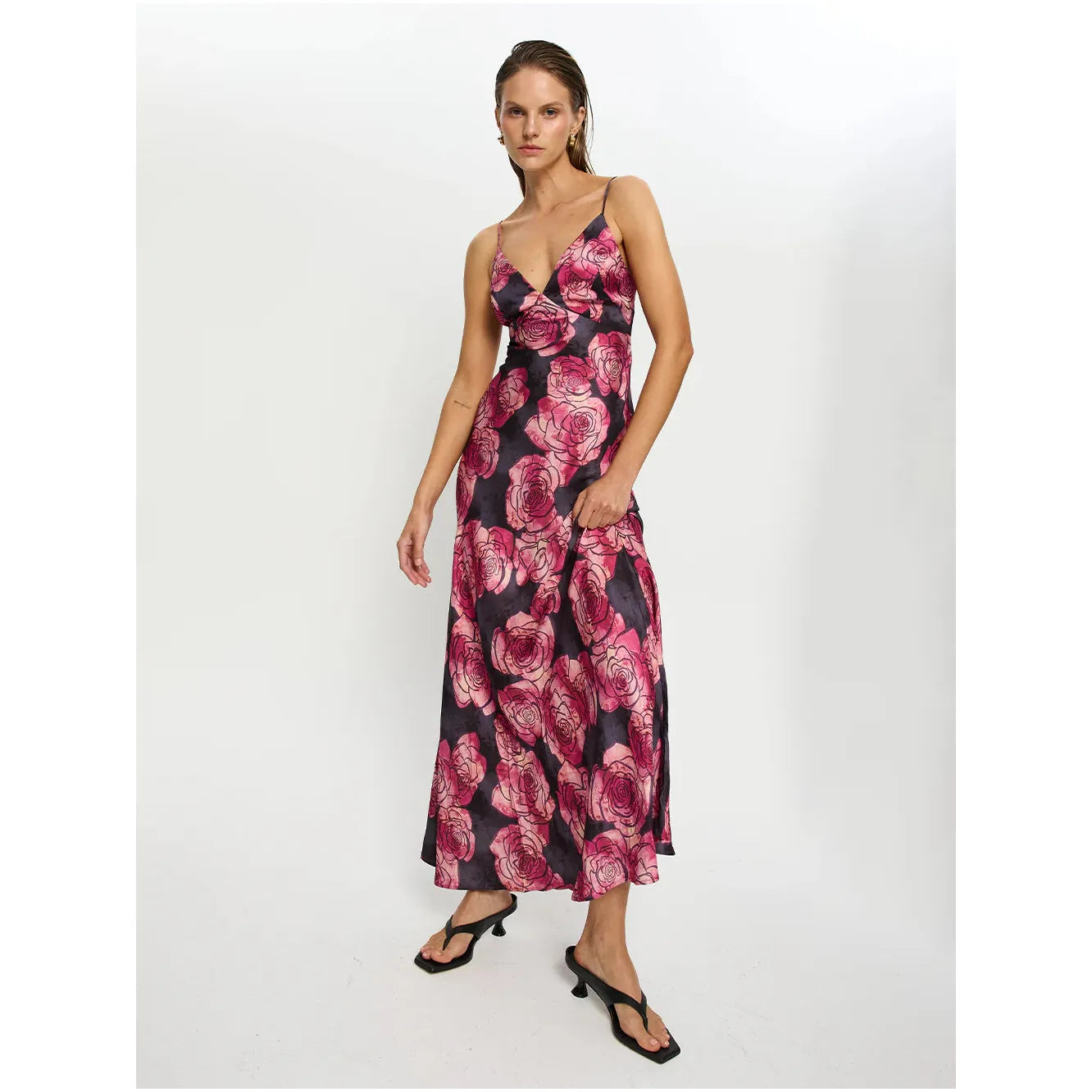 Shia Maxi Dress Stylish Pleated A-Line Maxi Dress