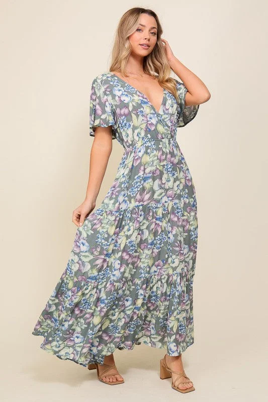 Where Flowers Bloom Maxi Dress Elegant Boho Maxi Dress