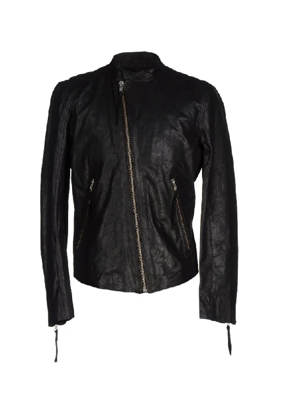 BLK DNM Women's Black Leather Jacket 94 #WKL18901 Small $895 NWT Zippered Jacket Buttoned Jacket Snapped Jacket