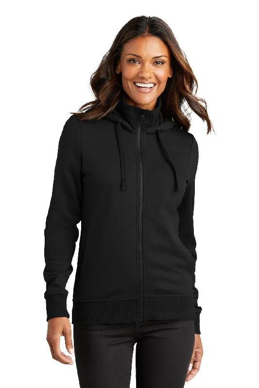 Port Authority® Ladies Smooth Fleece Hooded Jacket L814 Fleece Fabric Down Fabric Feather Fabric