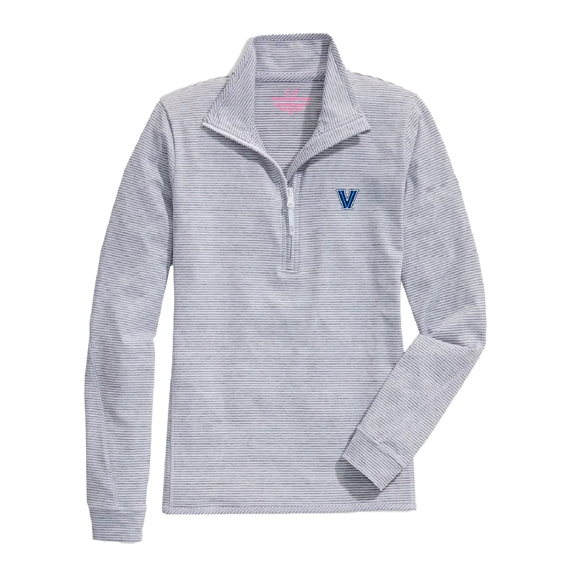 Ladies Villanova Wildcats Sankaty 1/2 Zip Grey Jacket Elasticated Jacket Padded Jacket Insulated Jacket