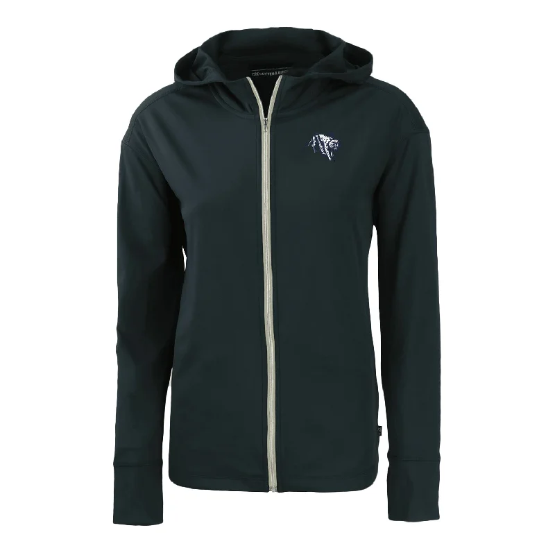 Ladies Villanova Wildcats Cutter & Buck Daybreak Eco Navy Full Zip Jacket Tiered Jacket Buttoned Jacket Zippered Jacket