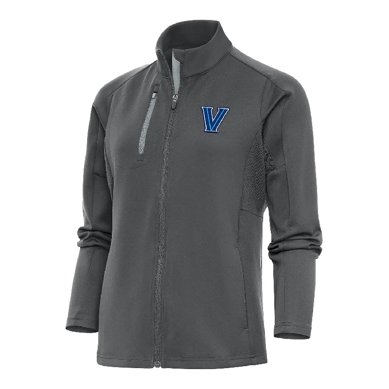 Ladies Villanova Wildcats Full Zip Generation Dark Grey Jacket Faux Fur Jacket Real Fur Jacket Shearling Jacket