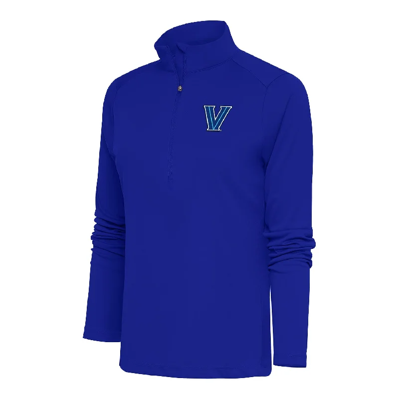 Ladies Villanova Wildcats 1/2 Zip Tribute Blue Jacket Fitted Jacket Loose Jacket Oversized Jacket