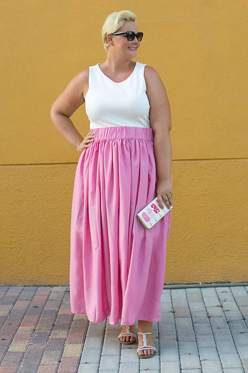 Cotton Candy Twirl Skirt silk skirt lustrous