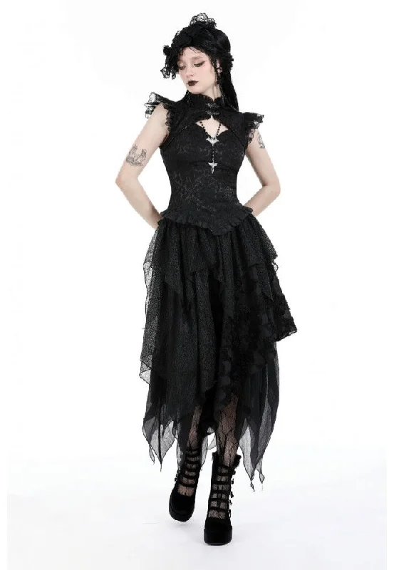 Dark In Love - Punk Messy Long - Skirt chiffon skirt floaty